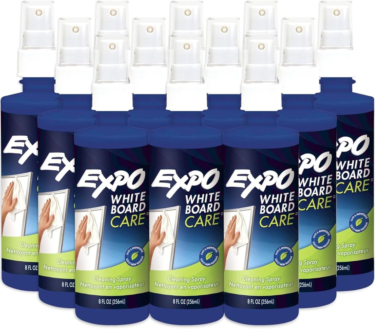 EXPO Dry Erase Whiteboard Cleaning Spray, 8 oz. (Pack of 12)