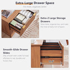 JXQTLINGMU 2 Drawer File Cabinet - Image 4