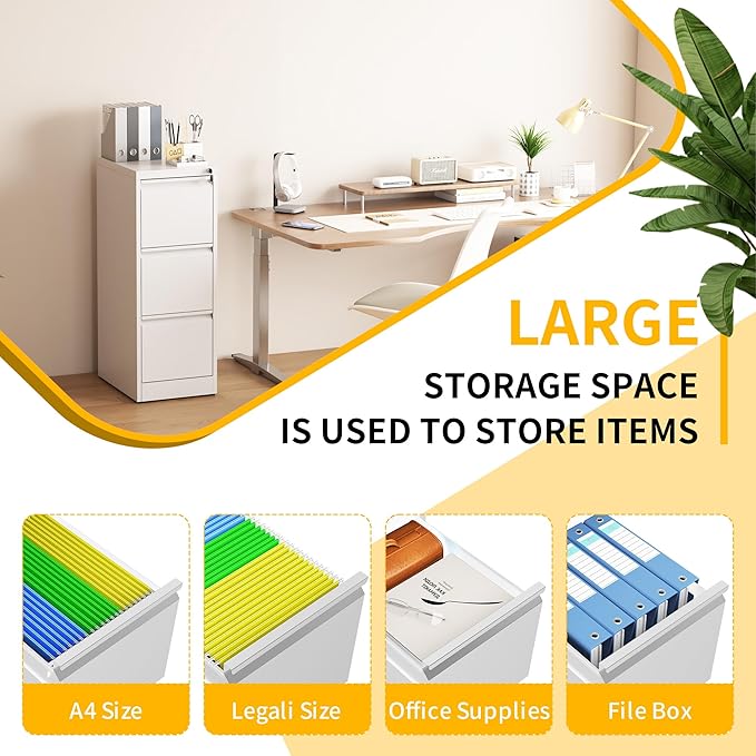 Reegangfa 3 Drawer File Cabinet - Image 4