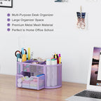 EasyPAG Mesh Pen Holder Desk Organizer - Image 2