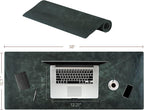 Node Leather Calfskin Leather Desk Pad – Executive Office Desk Mat - Image 6