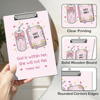 APIILVPQ Pink Clipboard, Bible Verse Clipboards - Image 4
