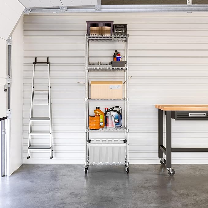 Seville Classics UltraDurable Heavy Duty NSF Solid Steel Wire Rack Storage Unit - Image 2