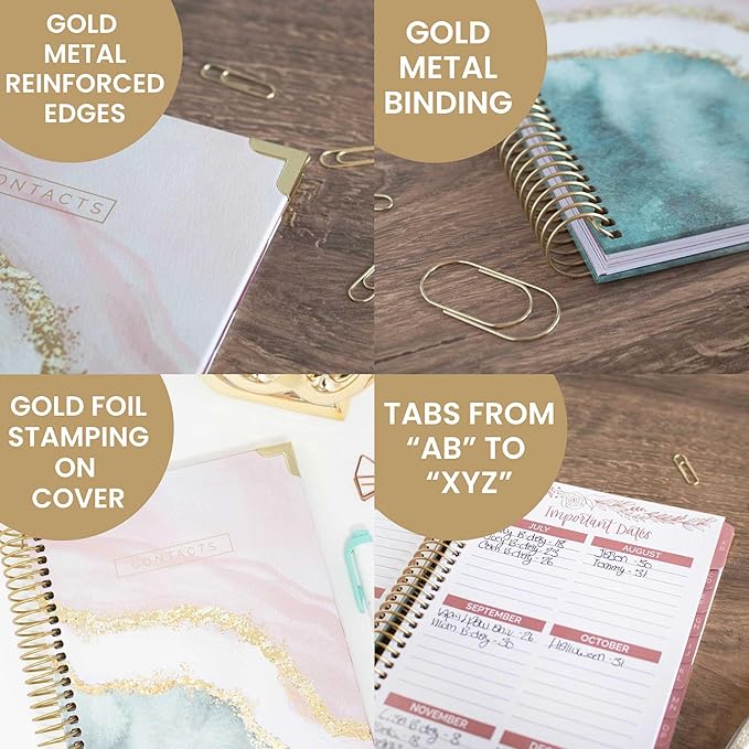 bloom daily planners Hardcover Contacts Address Password Book - Image 4