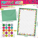 TaoBary 160 Pcs Stationery Paper Set 50 Double Sided Stationery Papers - Image 4