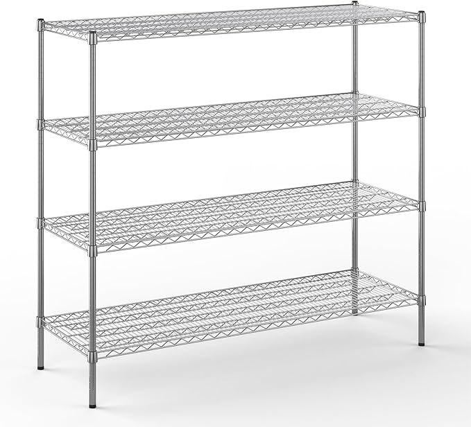 Regal Altair 21" Deep x 60" Wide x 54" Height Wire Shelving Kit | 4-Tier | NSF by Regal+Altair