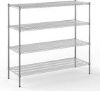 Regal Altair 21" Deep x 60" Wide x 54" Height Wire Shelving Kit | 4-Tier | NSF by Regal+Altair