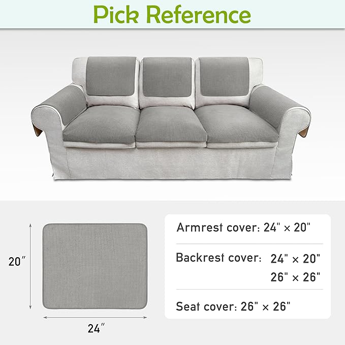 Couch Arm Covers, Sofa Arm Covers, Waterproof Armrest Covers - Image 6