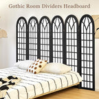 Asnefeli 6 Panel Japanese Room Divider, Shoji Style Partition Divider, Fully - Image 5