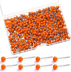 WILLBOND 500 Pack Map Push Pins Map Tacks Small Round Head Push Pins Thumb Tacks by Willbond+Technology+Limited