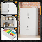 INTERGREAT Metal Filing Drawer Cabinet, Metal File Cabinet - Image 6