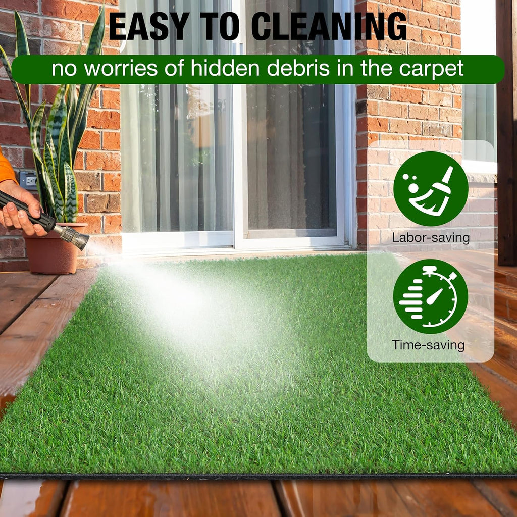 xlx turf 2ft x 6ft artificial turf runner on a desk or shelf