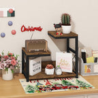 ELITEROO Desktop Shelf Organizer, 3 Tier Office Shelves, Wood Desk Organizers - Image 7