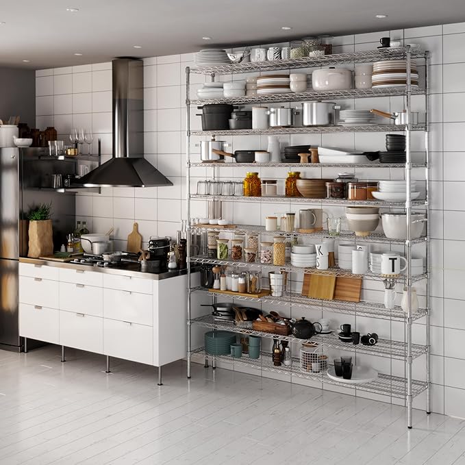 Regal Altair 14" Deep x 72" Wide x 96" Height Wire Shelving Kit | 10-Tier | NSF - Image 2