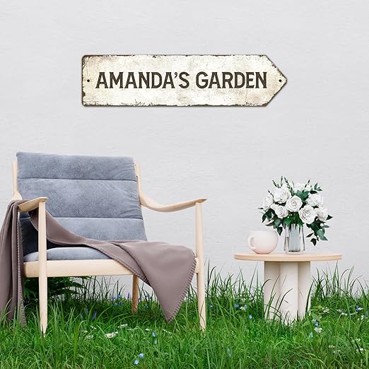 Rustic Custom Sign, Personalized Right Directional Metal Composite Street Sign - Image 3