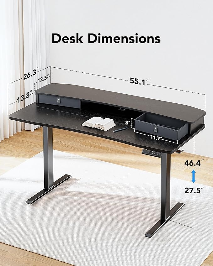 HUANUO 55″ x 26″ Electric Standing Desk - Image 2
