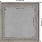 Amanti Art Grey Framed Magnetic Board 21x21 Small Vision Board - Image 4