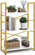CAPHAUS 3 Tier Small Bookshelf, 24 Inch Width Free Standing Shelf, Bookcase by CAPHAUS