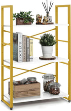 CAPHAUS 3 Tier Small Bookshelf, 24 Inch Width Free Standing Shelf, Bookcase by CAPHAUS