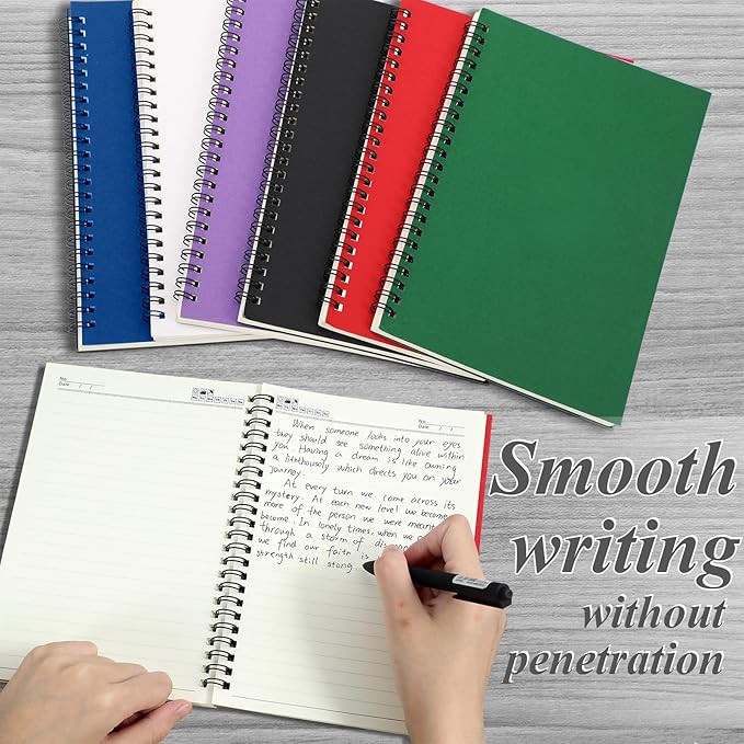 Leelosp 12 Pack Small Spiral Notebook A5 Lined College Ruled Spiral Journal - Image 4