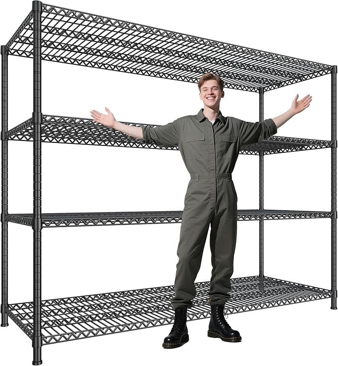 DurayLoly 2500 LBS Shelf Storage Shelves 68.1" W Wire Shelving Unit, Garage by Durayloly