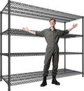 DurayLoly 2500 LBS Shelf Storage Shelves 68.1" W Wire Shelving Unit, Garage by Durayloly
