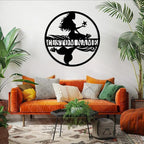 Custom Mermaid Metal Sign, Personalized Mermaid Name metal Signs, Mermaid Wall - Image 3