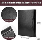 Geslun Personalized Vegan Leather 3 Ring Binder, Custom 8.5 x 11 Letter Size - Image 5