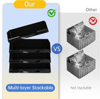 4 Pack Stackable Paper Trays for Letter Documents, Desktop File Organizers for - Image 2