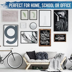 HBCY Creations 11" X 17" Torched Brown Solid Wood Frame Wall Chalkboard - Image 6