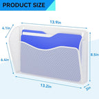GDINDINFAN Single Pocket Wall File Holder, Mesh Hanging File Folder Paper - Image 3