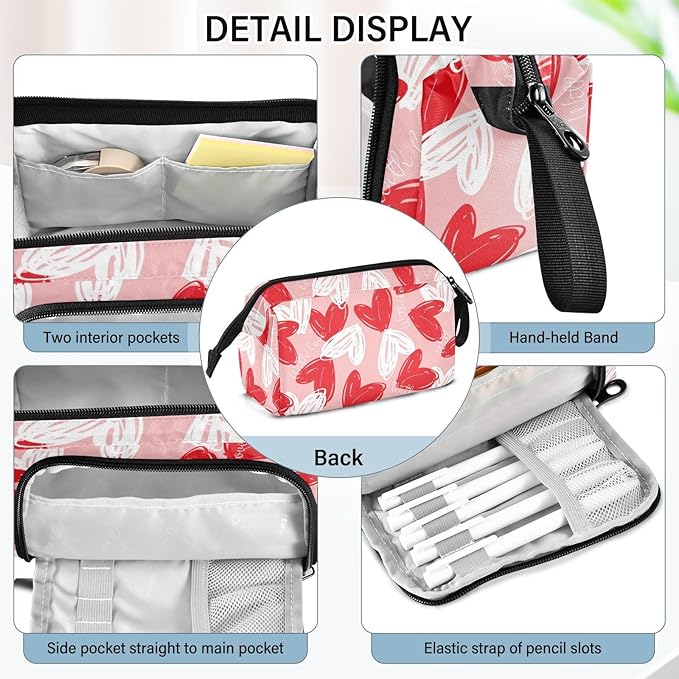 Bolaz Big Capacity Pencil Pen Case Pouch Bag School College Office Organizer - Image 4