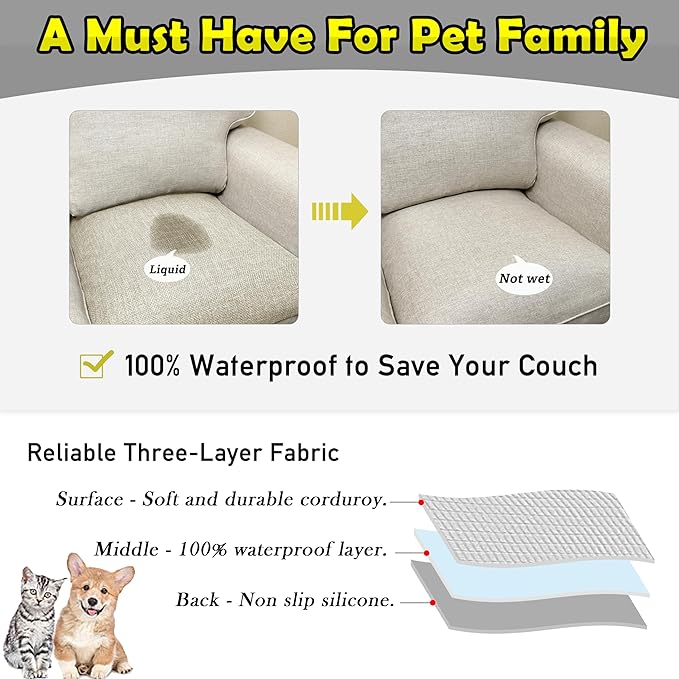 Couch Arm Covers, Waterproof Armrest Cover - Image 3