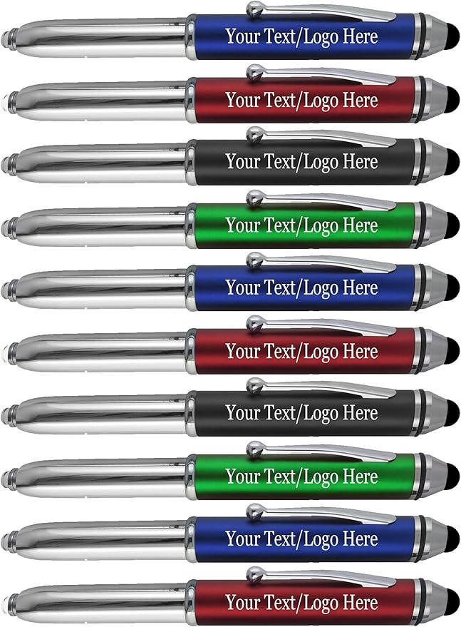 Promotional Pens with Personalized Text or Custom Business Logo- Bulk 150 Pack- by Sypen