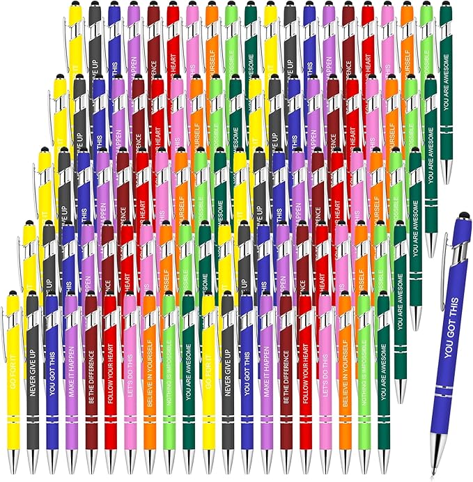 Greengines 100 PCS Inspirational Pens Bulk, Motivational Ballpoint Pen by Greengines
