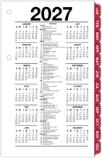 AT-A-GLANCE 2027 Desk Calendar Refill, Daily Desk Pad Refill, 3.5" x 6", Standard, Loose-Leaf (E717T5027)