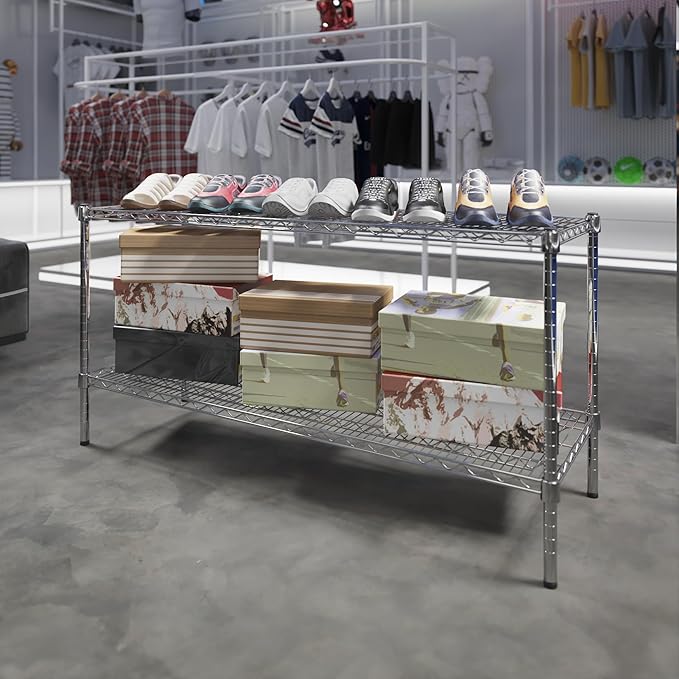 Regal Altair 18" Deep x 54" Wide x 27" Height Wire Shelving Kit | 2-Tier | NSF - Image 2