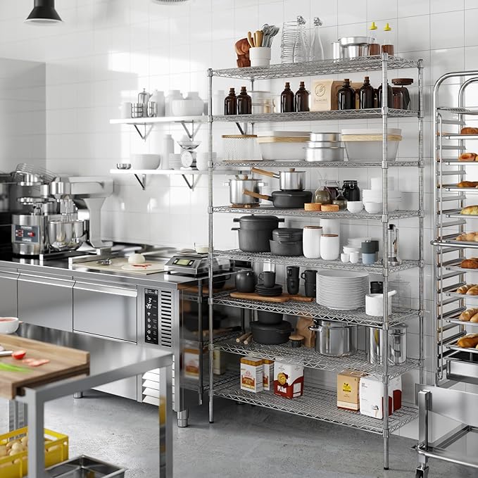 Regal Altair 18" Deep x 48" Wide x 86" Height Wire Shelving Kit | 8-Tier | NSF - Image 2