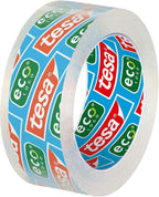 tesafilm Desk Dispenser for Adhesive Tape- Black Includes 1 roll of tesafilm Eco and Clear 10 m x 15 mm