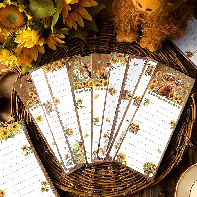 Eaasty 12 Pcs Highland Cattle Magnetic Notepads - Image 6