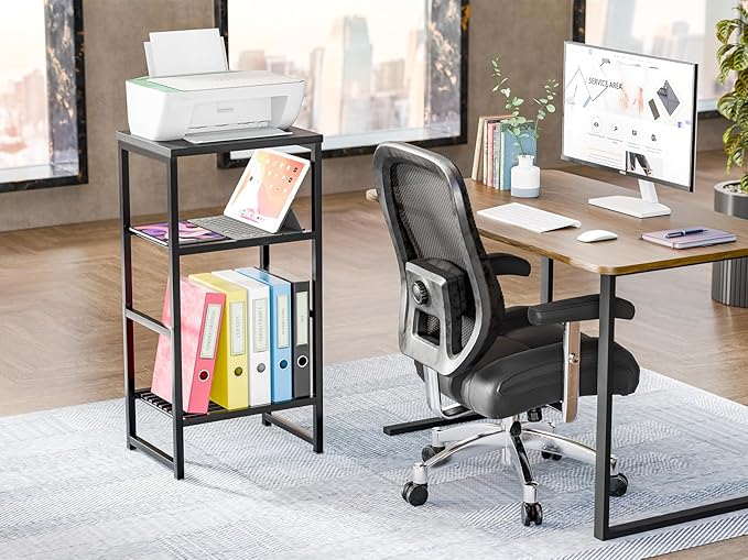 GEORIS 3 Tier Freestanding Printer Stand Shelf - Image 2