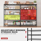 REIBII 72.8" W Storage Shelves Load 1600LBS, 5 Tier Metal Shelving Unit Wire - Image 7