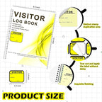 2 Pack Visitor Badges with Carbon Copy Visitor Stickers Letter Size Visitor Log - Image 2