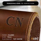 ELIZO Personalized Custom Desk Pad Set Real Leather Desk Mat Mouse Pad Unique - Image 7