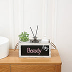 HoreZer Wood Mail Holder Box, Decorative Mail Organizer Box Countertop - Image 4