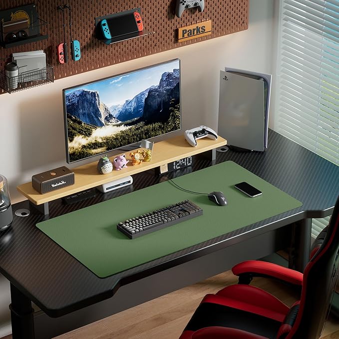 Aothia Leather Desk Pad Protector, Office Desk Mat, Large Mouse Pad, Laptop - Image 7