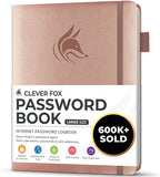 Clever Fox Password Book with alphabetical tabs. Internet Address Organizer by CleverFox