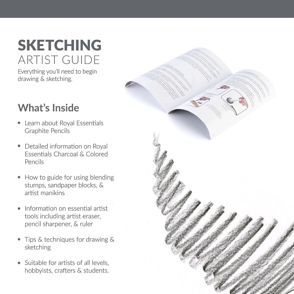 royal & langnickel premier sketching and drawing deluxe, package contents