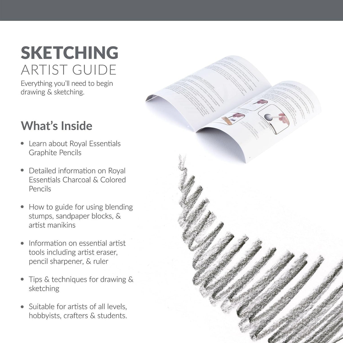 royal & langnickel premier sketching and drawing deluxe, package contents