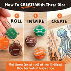 Art Dice – 12-Sided Wooden Dice - Image 2